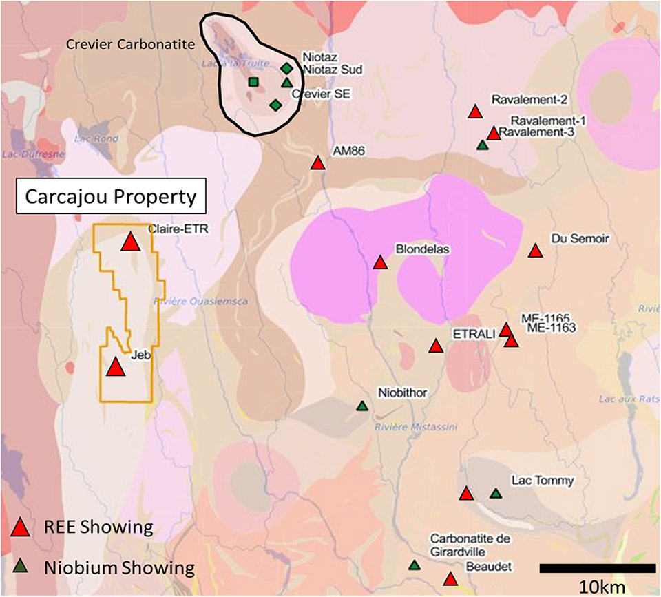 Figure 3 – Carcajou REE Project